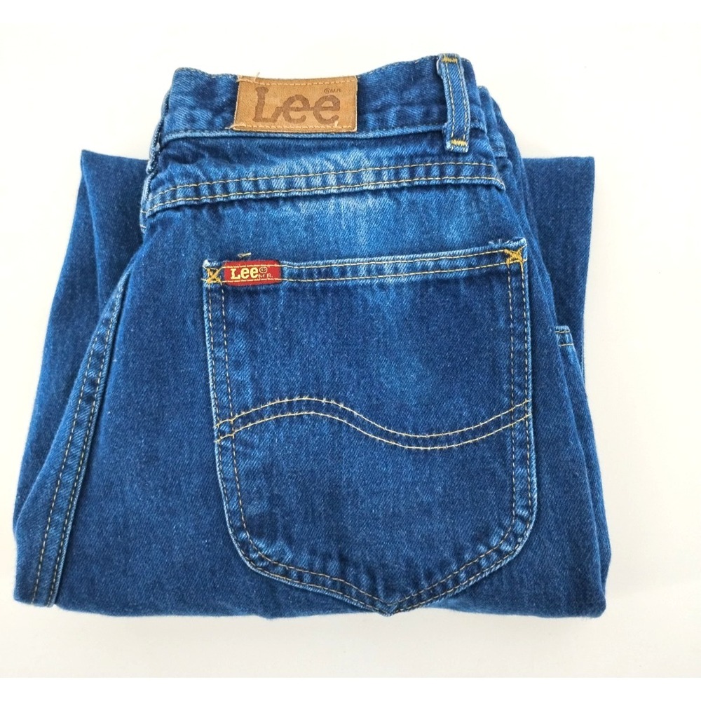 Lee Jeans Union Made womens 13 petite 28x28 vintage dark wash